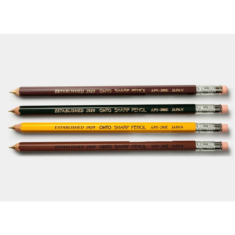 Ohto Wooden Versatil Kalem 0.5mm Kahve Aps-280E