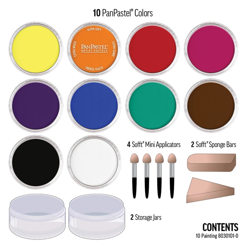 PanPastel Ultra Soft Artist Pastel Painting Set 10lu