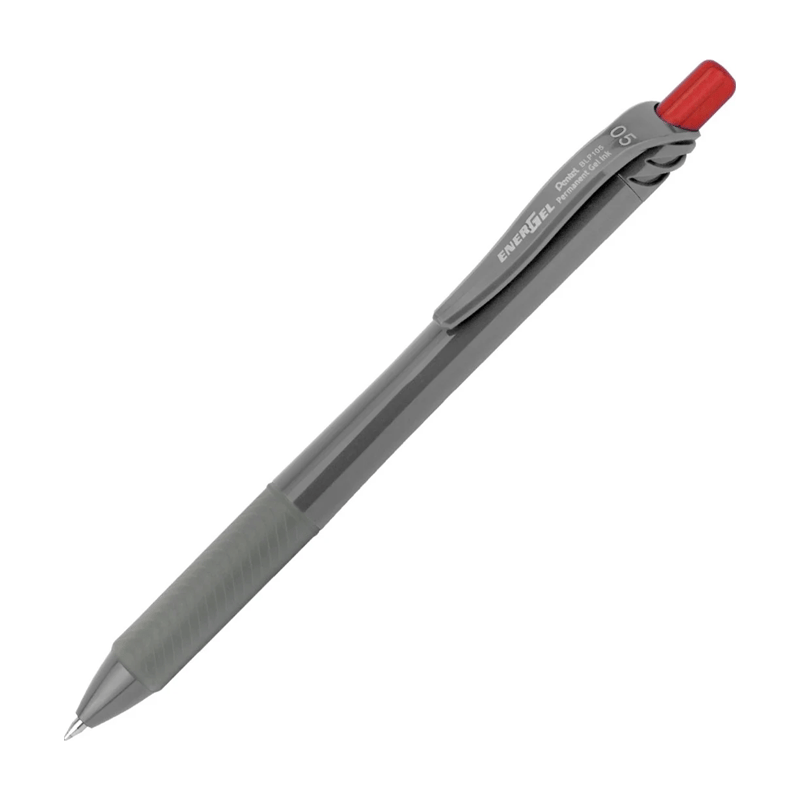 Pentel Energel Permanent Jel Kırmızı Mürekkep 0,5mm