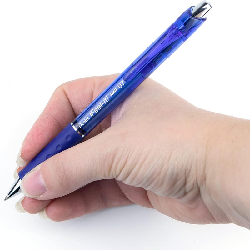 Pentel Feel It 0.7 Mm Yağ Bazlı Mekanizmalı Roller Mavi