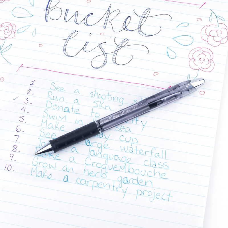 Pentel Feel It 0.7 Mm Mekanizmalı Roller Kalem Siyah