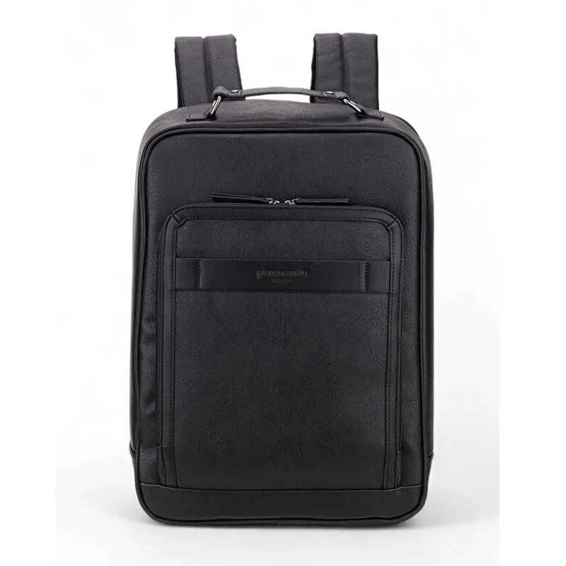Pierre Cardin Siyah Erkek Özel Laptop Bölmeli Fermuarlı İç Cepli Valiz Sabitleme Kayışlı Sırt Çantası 01PC00110