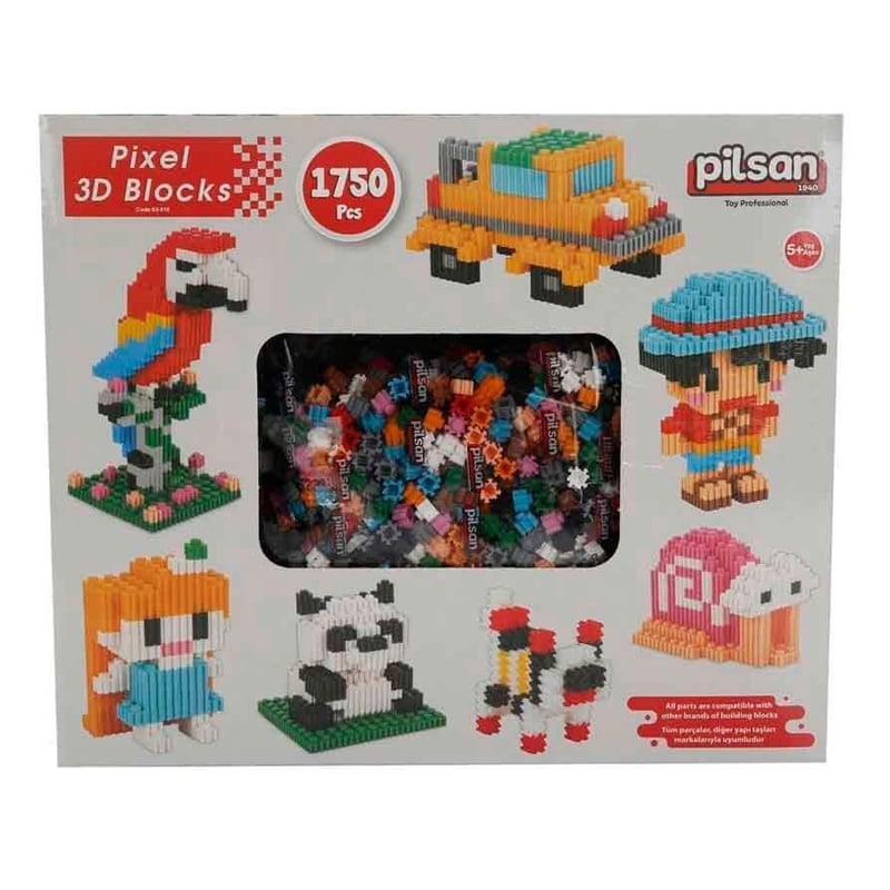 Pixel 3D Bloklar 1750 Parça