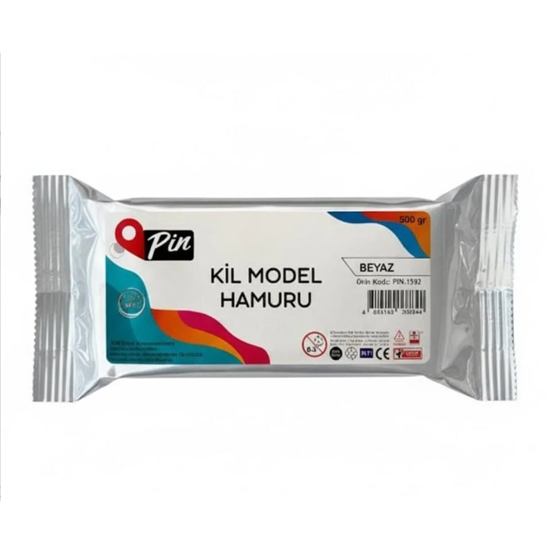 PİNPin Seramik Kili Beyaz 500 gr8684149303844