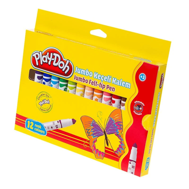 PLAY-DOHPLAY-DOH 12 RENK JUMBO KEÇELİ KALEM KE010350957