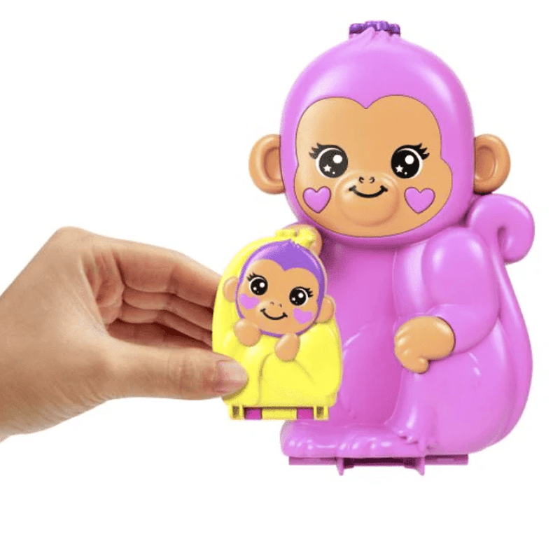 Polly Pocket Çanta Olabilen Micro Oyun Setleri Momma Monkey GKJ63