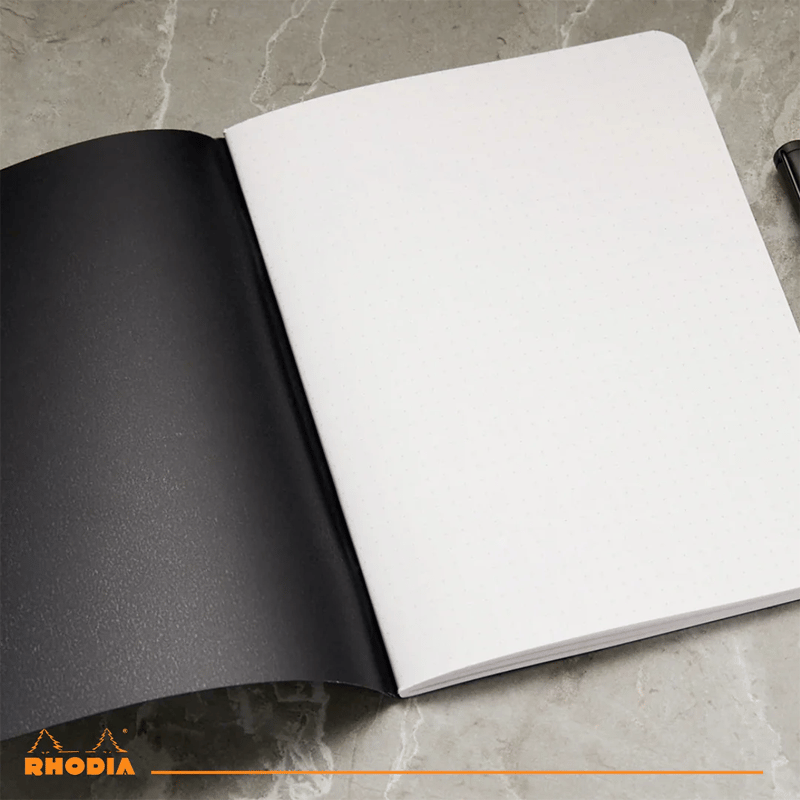 Rhodia A4 Noktalı Stapled Notebook Dot -Black- A4. 48 pages