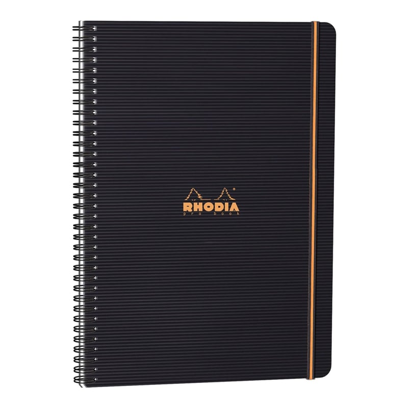 Rhodıa Rc119931 225*297 Mm A-4+ Çizgili Defter Siyah İç Cepli Kapak Soldan 4 Delikli Spiralli (5Li)