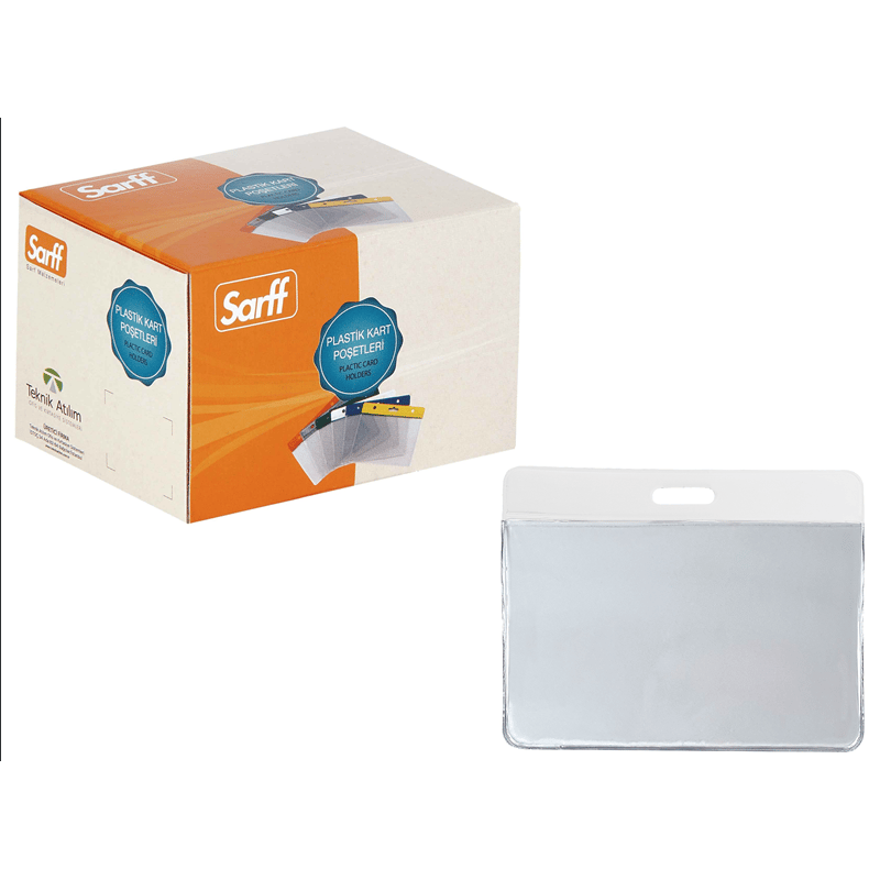 SARFFSARFF 7.5X9.5CM BEYAZ KART POŞETİ - 100ADET8698534227141