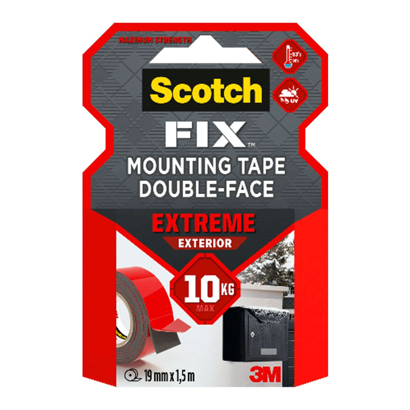 Scotch 3M Ekstra Güçlü Montaj Bandı Çift Taraflı 19 mm x 1.5 m