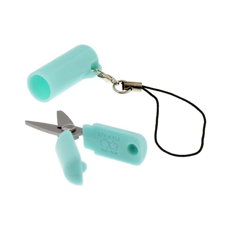 Stickyle Kapaklı Makas Mini Mint Yeşili