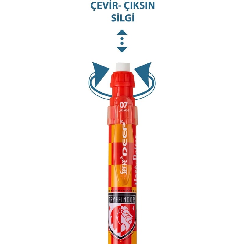 Serve Deep Mekanik Kurşun Kalem 07Mm - Harry Potter Gryffındor Damalı