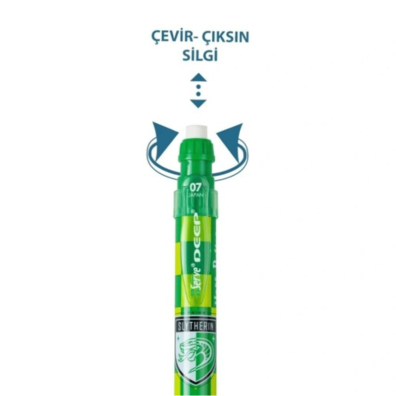 Serve Deep Mekanik Kurşun Kalem 07mm - Harry Potter Slytherin Damalı