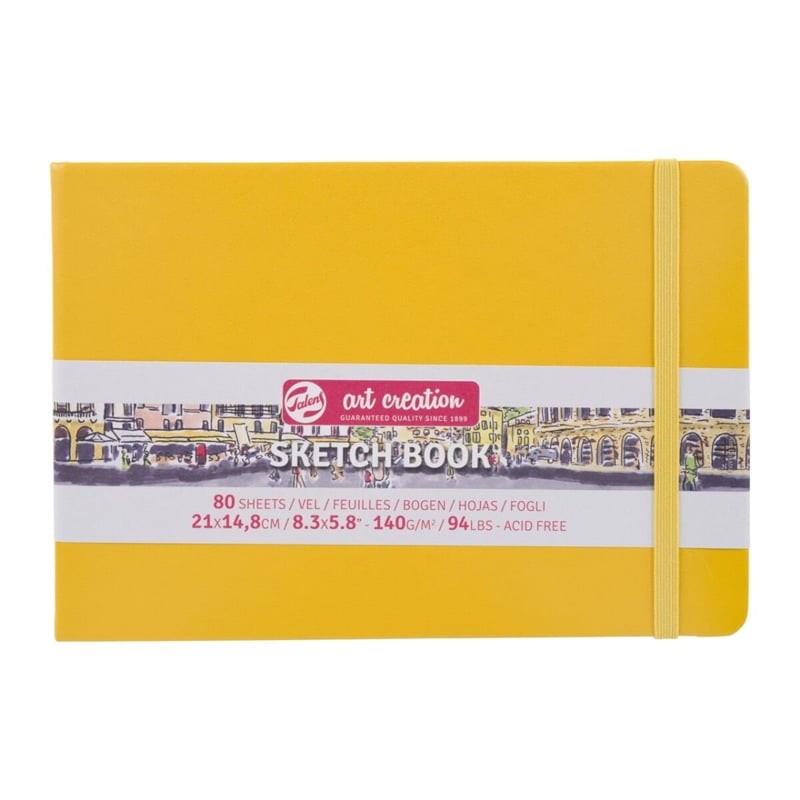 Talens Art Creation Eskiz Bloğu Sert Kapak A5 140gr 14,8x21cm Golden Yellow 80yp
