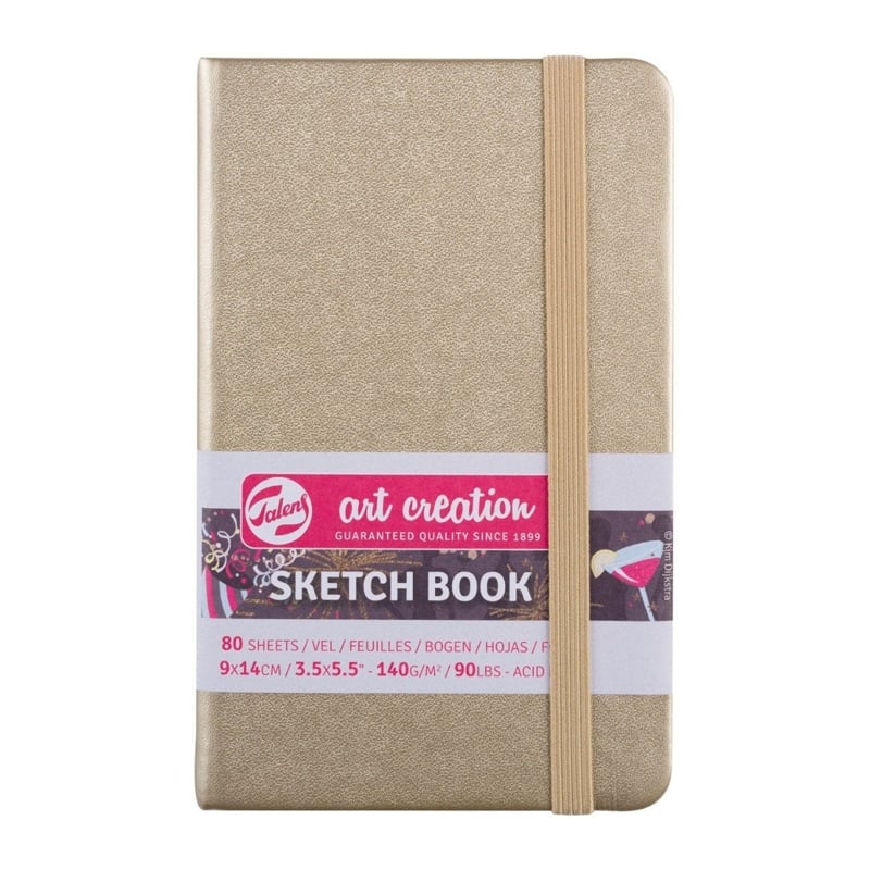 Talens Art Creation Eskiz Bloğu Sert Kapak 140gr 9x14cm Beyaz Altın 80yp