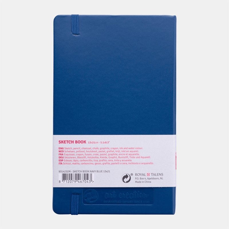 Talens Art Creation Eskiz Bloğu Sert Kapak 140gr 13x21cm Navy Blue 80yp