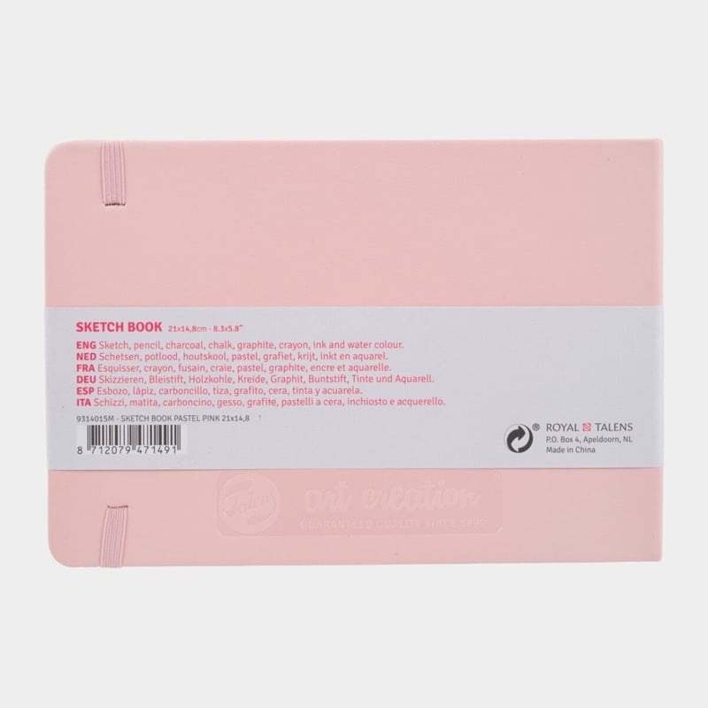 Talens Art Creation Eskiz Bloğu Sert Kapak A5 140gr 14,8x21cm Pastel Pink 80yp