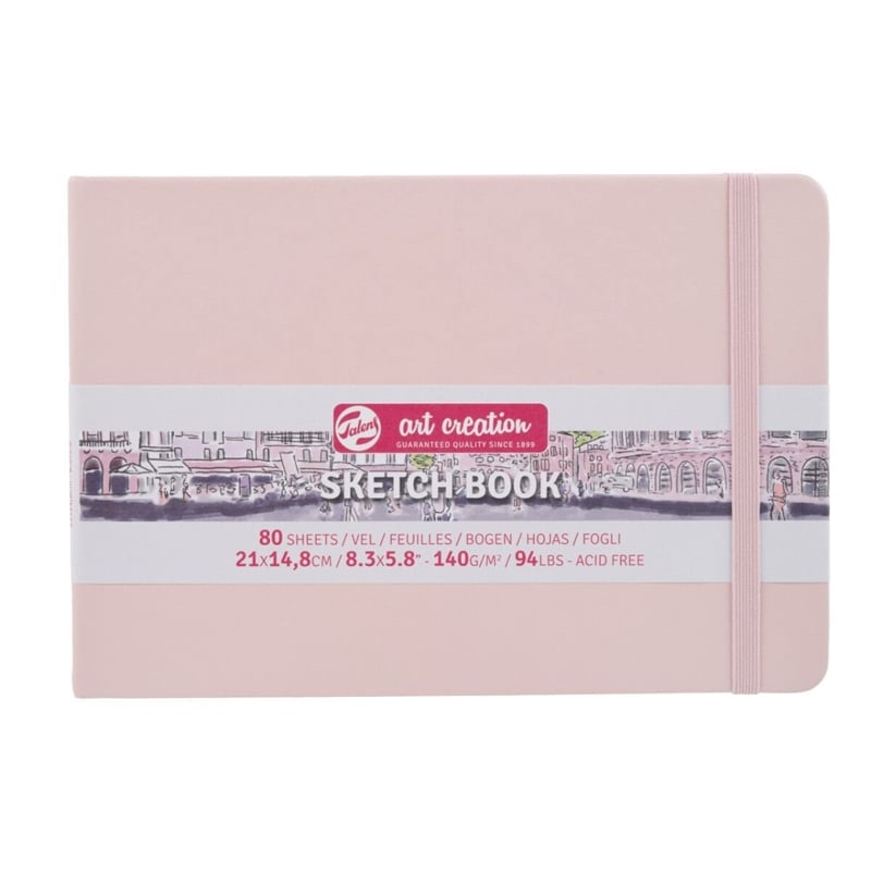 Talens Art Creation Eskiz Bloğu Sert Kapak A5 140gr 14,8x21cm Pastel Pink 80yp