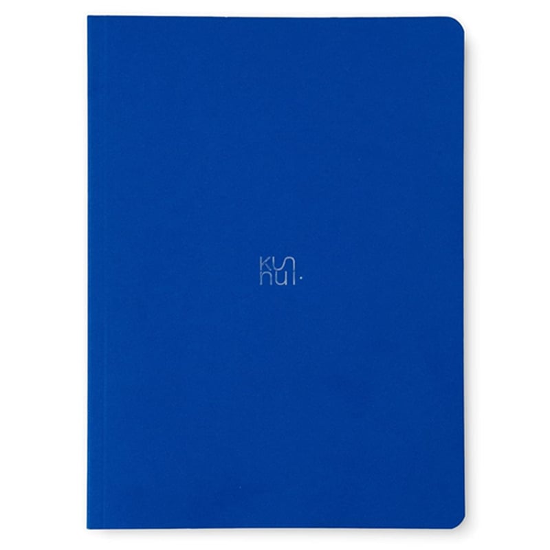 Kunnui Thin Flexible Journal Notebooks 19x25 cm 64 Pages Noktalı 140 Gr Mavi