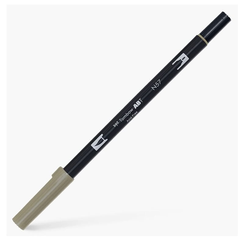 Tombow Dual Brush Pen Grafik Çizim Kalemi N57 Warm Gray 5