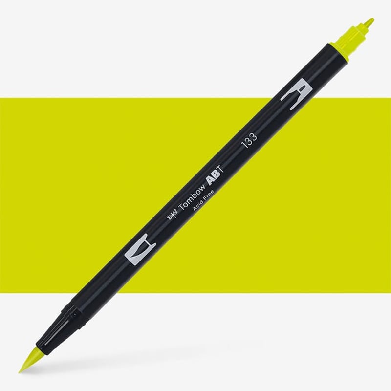 Tombow Dual Brush Pen Grafik Çizim Kalemi 133 Chartreuse