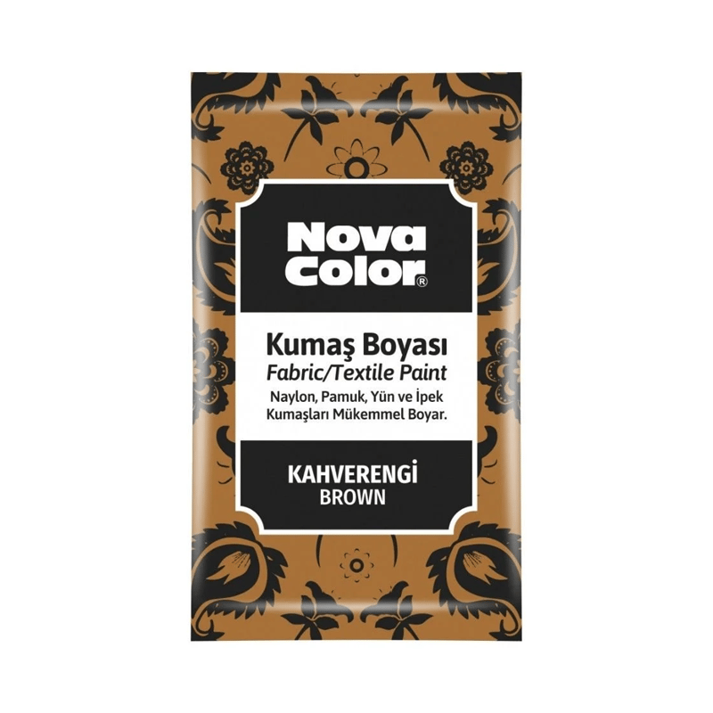 NOVACOLORTOZ KUMAŞ BOYASI KAHVE 12 GR NOVA COLOR NC-9058681861005223