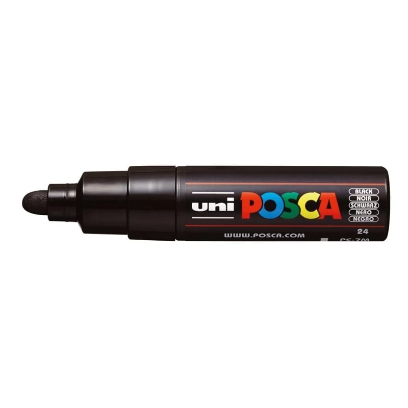 Uni Posca Marker Pc-7m Bold 4.5-5.5 mm Black