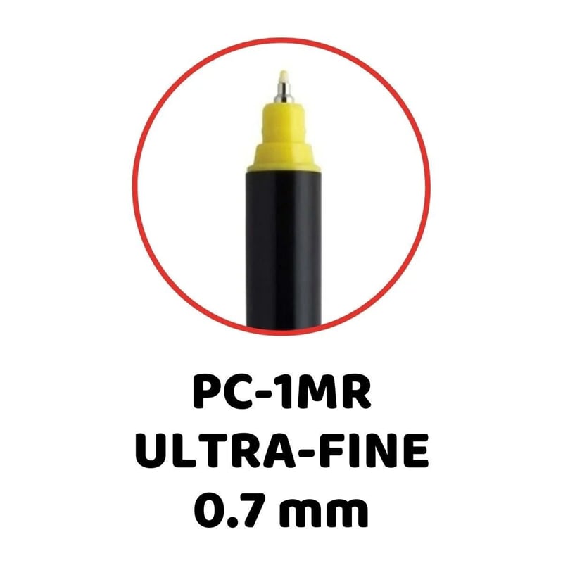 Uni-Ball Posca Pc-1Mr/8C Sc Set 0.7 Su Bazlı Poster Marker Soft Renkler 8 Li