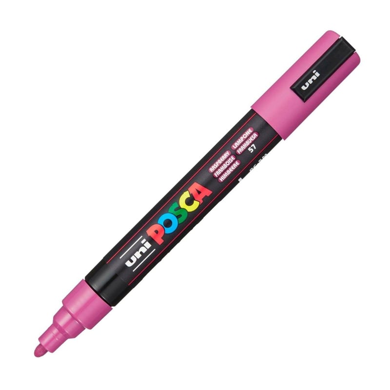 Uni Posca Su Bazlı Marker PC-5M 1.8-2.5mm 57 Raspberry