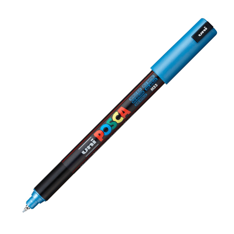 UNİBALLUNİBALL PC-1MR POSCA 0.7mm SU BAZLI POSTER MARKÖRÜ METALİK BLUE287883-010