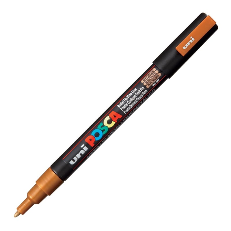 UNİBALLUNİBALL PC-3M POSCA 0.9-1.3mm SU BAZLI POSTER MARKÖR BRONZY0003043