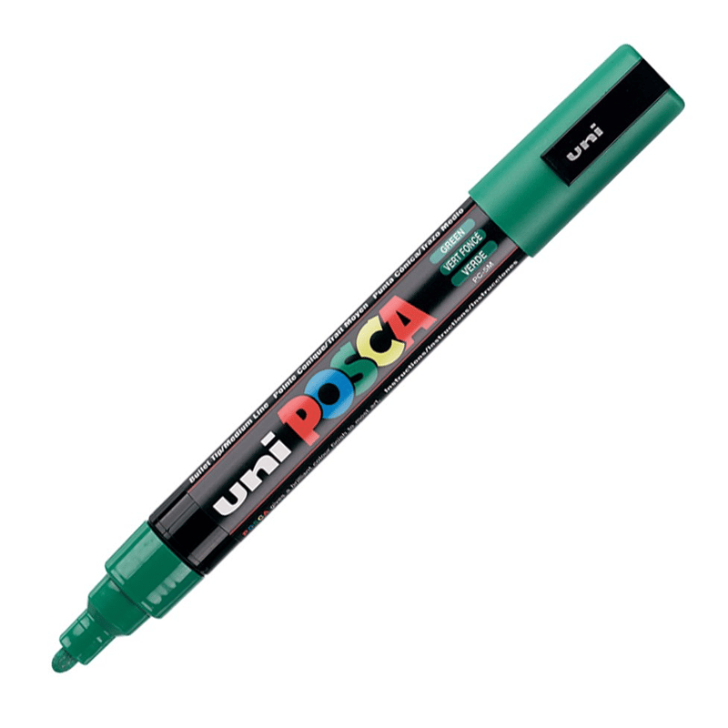 Uni Posca Marker Pc-5m Medium 1.8-2.5 Mm Green