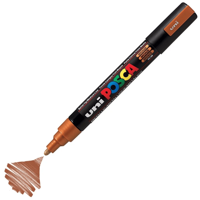 Uni Posca Marker Pc-5m Medium 1.8-2.5 Mm Bronze