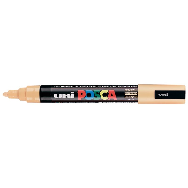 Uni Posca Marker Pc-5m Medium 1.8-2.5 Mm Light Orange