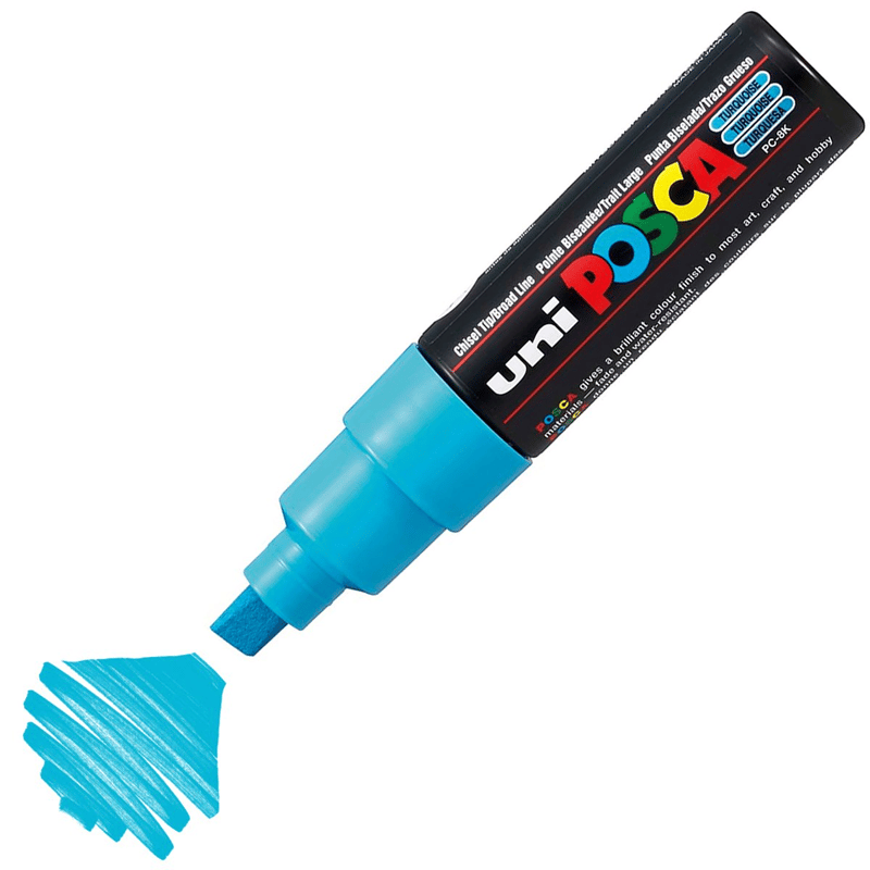 Uni Posca Marker Pc-8k Bold 8.0 mm Turquoise