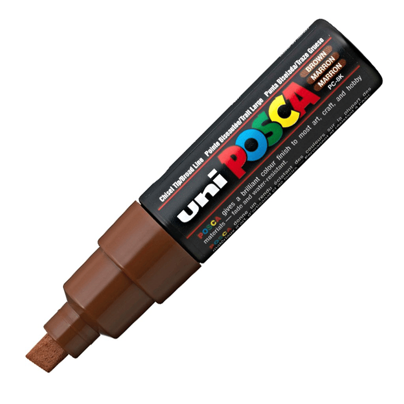 Uni Posca Marker Pc-8k Bold 8.0 mm Brown
