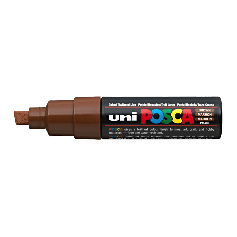 Uni Posca Marker Pc-8k Bold 8.0 mm Brown