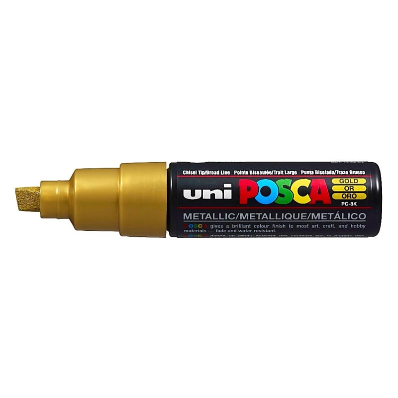 Uni Posca Marker Pc-8k Bold 8.0 mm Gold