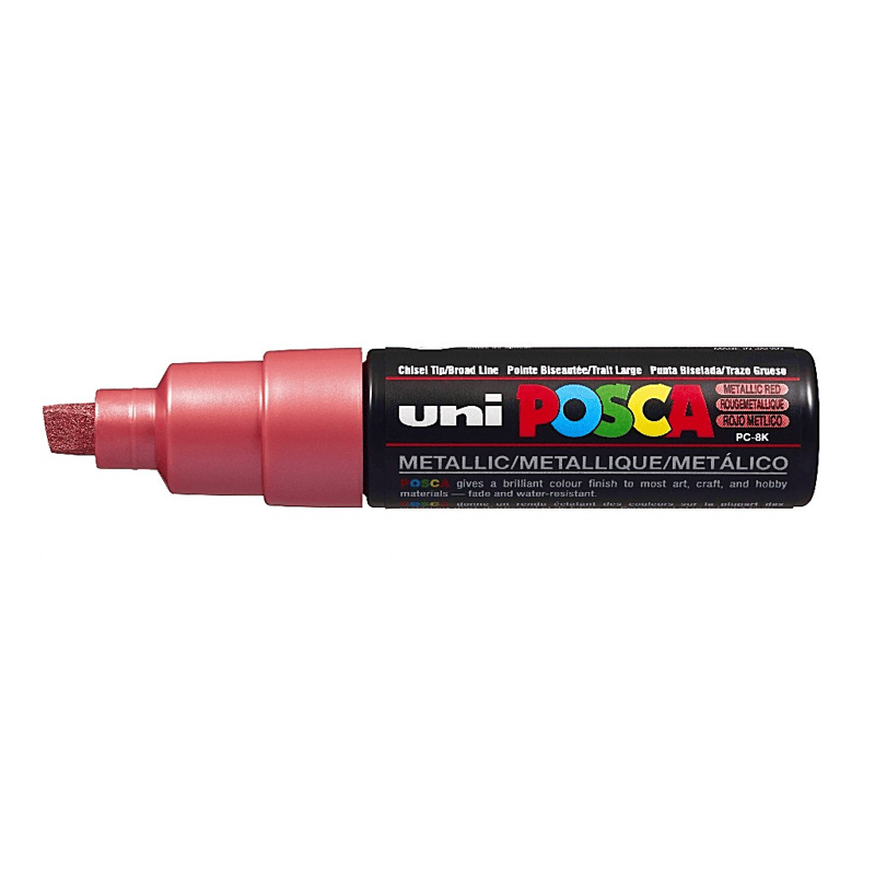 Uni Posca Marker Pc-8k Bold 8.0 mm Metallic Red