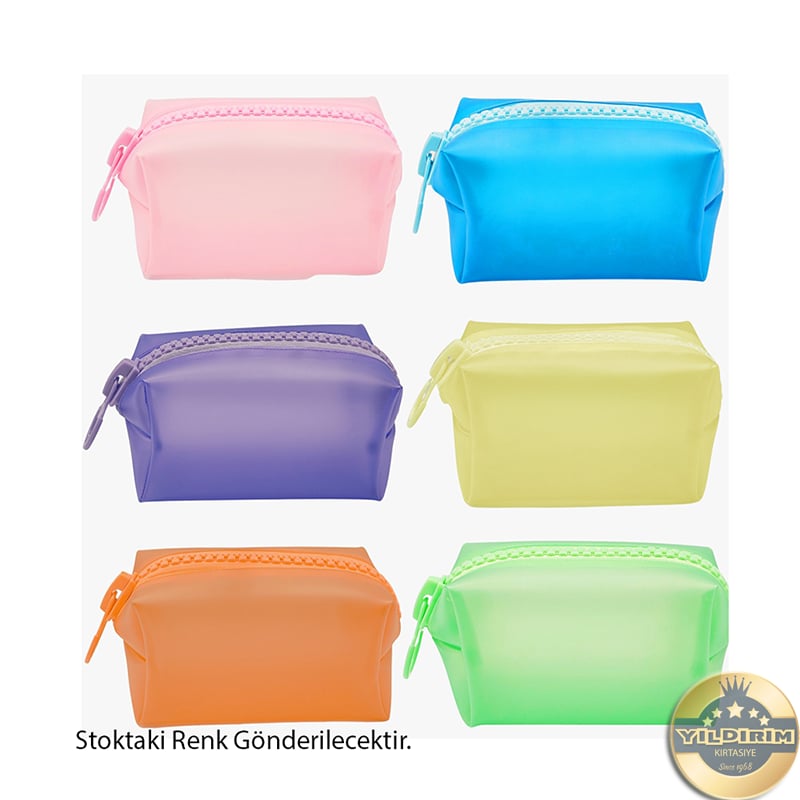 Unicus Unicus-UNCS-964 BiG ZiP Mat Pastel Silikon Kalem Çantası6961506202395