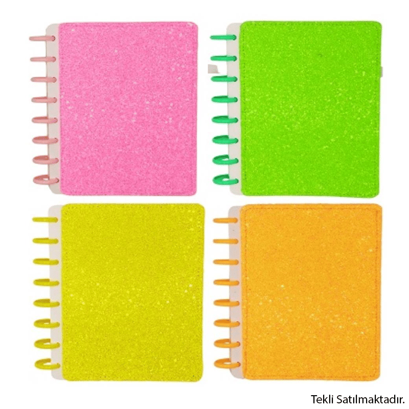UNİCUSUnicus - Uncs-D127 PUL SPİRALLİ AKILLI DEFTER SHINE NEON CAM KIRIĞI6960501202454