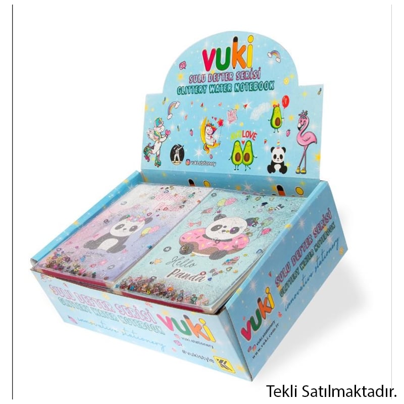 VUKİVUKİ - SULU KAPAKLI A5 DEFTER (PANDA)-2/S8698560345093