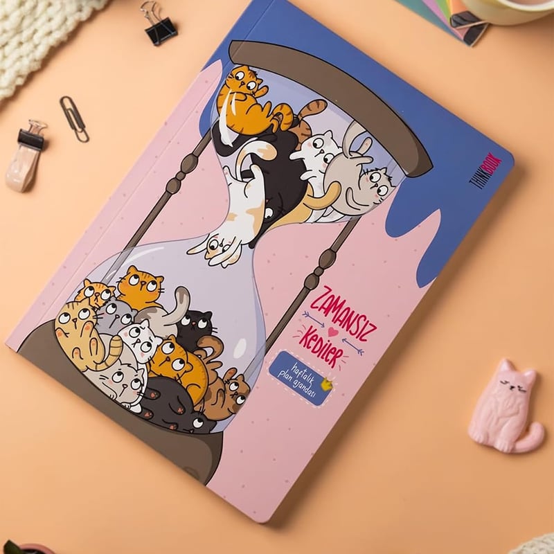 Thinkbook Kum Saati Zamansız Ajanda, 15x21.5 Cm
