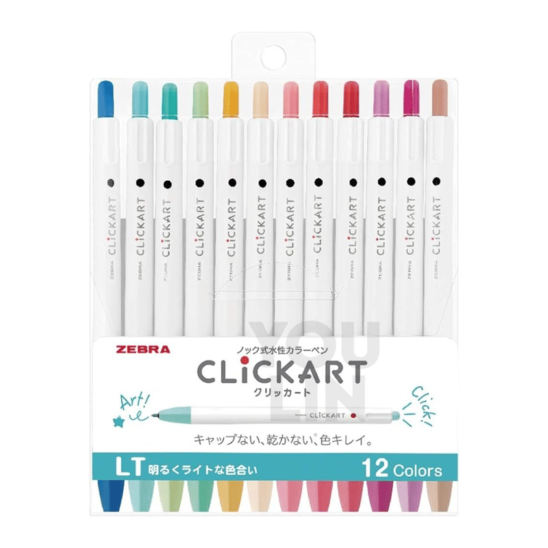 ZEBRAZEBRA CLICKART MARKET PEN PL 12 LI SETKMWYSS22-12CZLT
