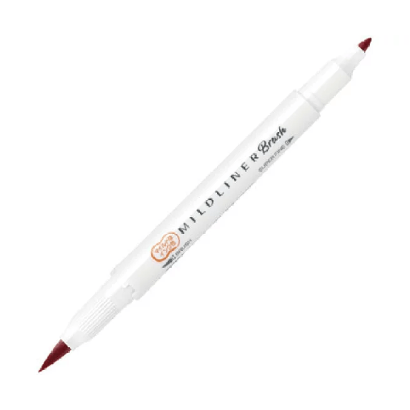 Zebra Mildliner Brush Pen Fırça Uçlu Kalem Kırmızı