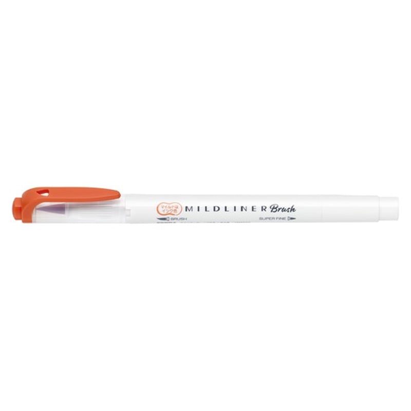 Zebra Mildliner Brush Pen Fırça Uçlu Kalem Kırmızı