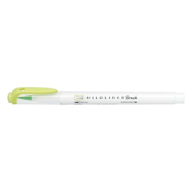Zebra Mildliner Brush Pen Fırça Uçlu Kalem Yeşil