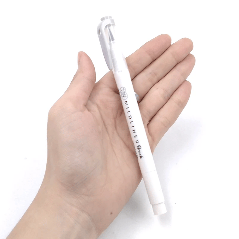Zebra Mildliner Brush Pen Fırça Uçlu Kalem Gri