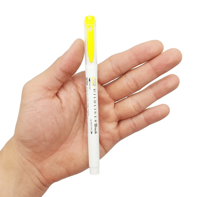 Zebra Mildliner Brush Pen Fırça Uçlu Kalem Sarı