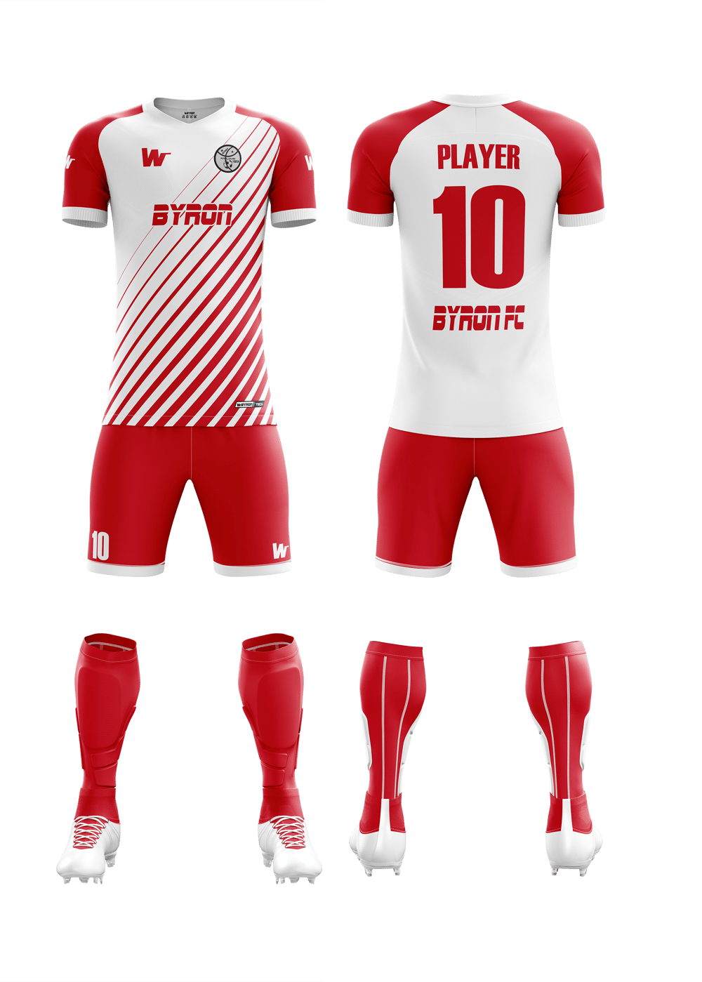 Futbol Forma Takım Model- 007 0200-01 Kırmızı Beyaz